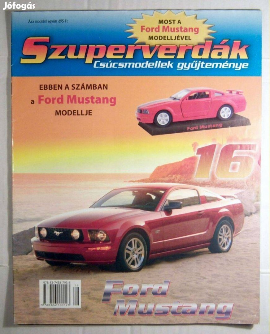 Szuperverdák 16.szám Ford Mustang (autó nélkül) 4kép+tartalom