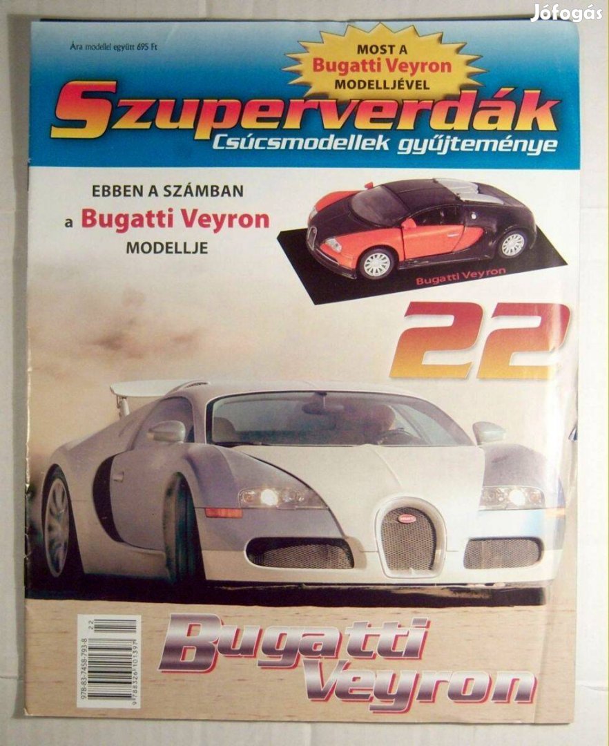 Szuperverdák 22.szám Bugatti Veyron (csak újság) 4kép+tartalom