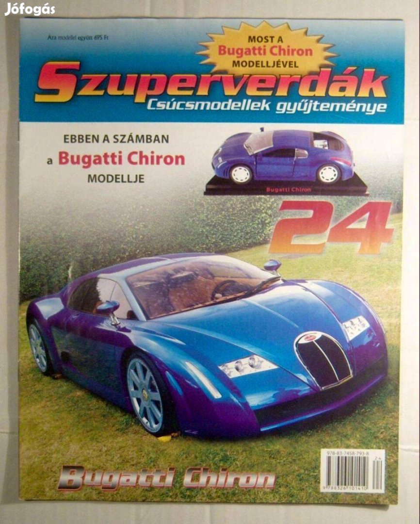 Szuperverdák 24.szám Bugatti Chiron (csak újság) 4kép+tartalom