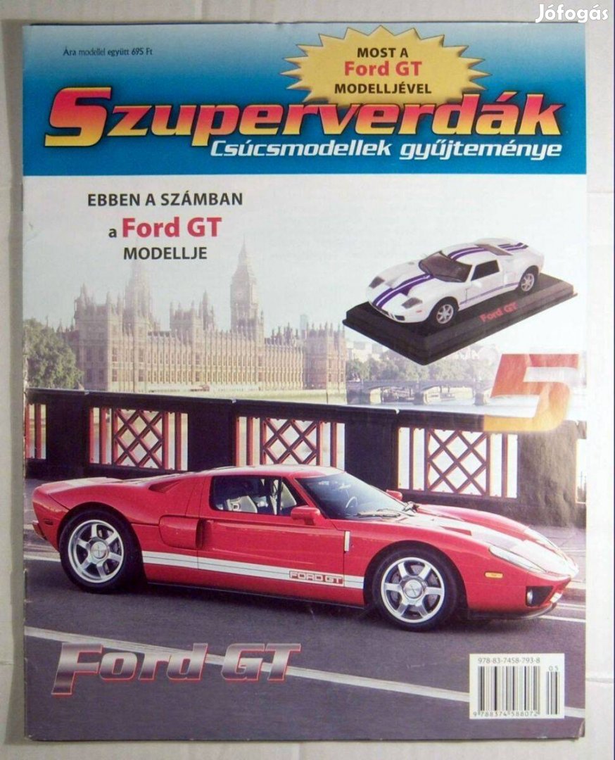 Szuperverdák 5.szám Ford GT (csak újság) 4kép+tartalom