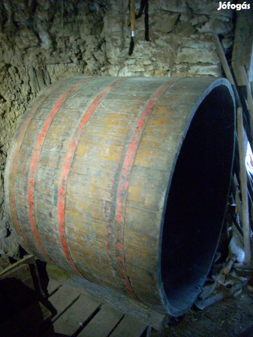 Szüretelő kád, fa dézsa 600L