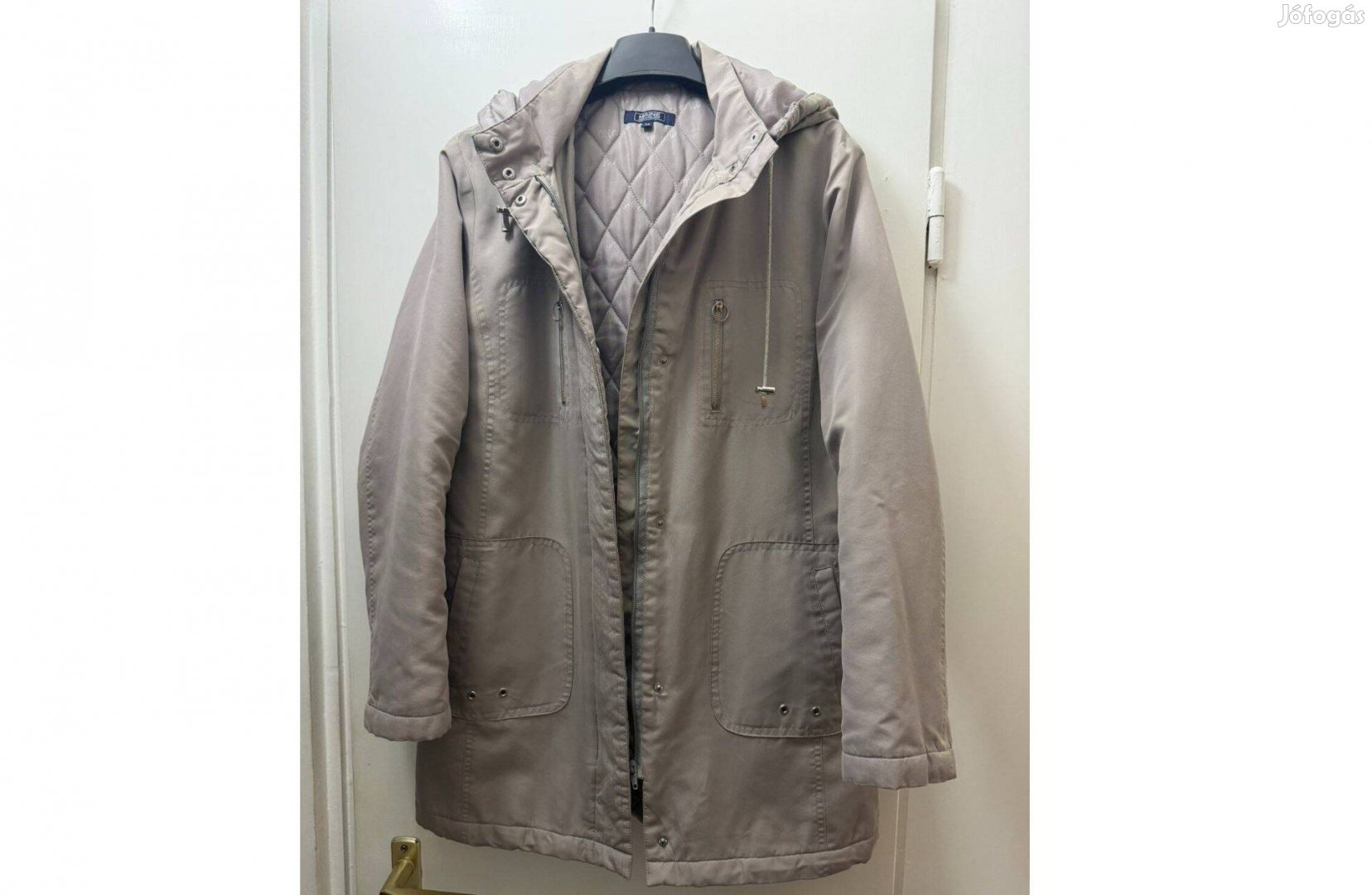 Szürke New England átmeneti kabát M -es női UK 12-es