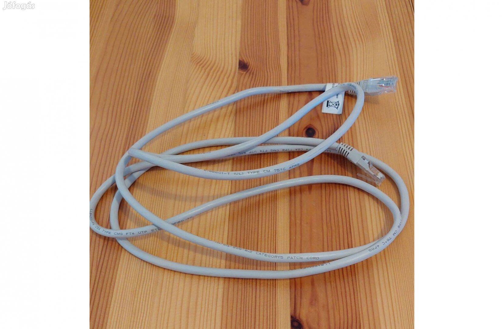Szürke UTP kábel, CAT5 200 cm hosszú