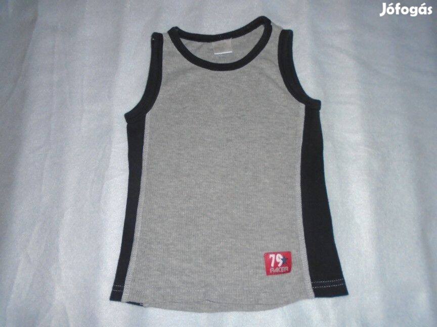 Szürke fekete trikó atléta 2-4 évesre méret 98 104