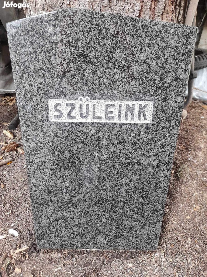 Szürke gránit sírkő eladó 