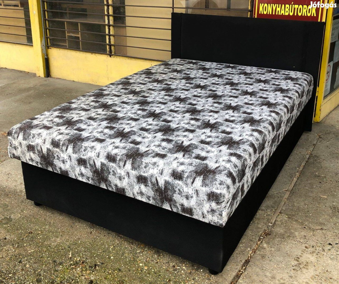 Szürke mintás franciaágy