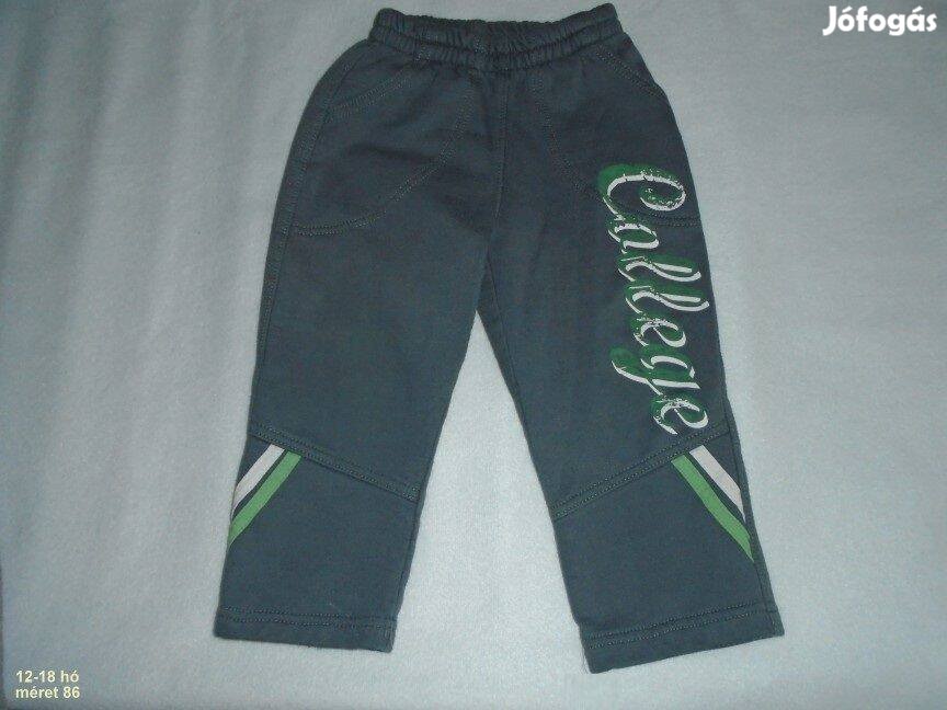 Szürke szabadidőnadrág 12-18 hó méret 86 szürke nadrág