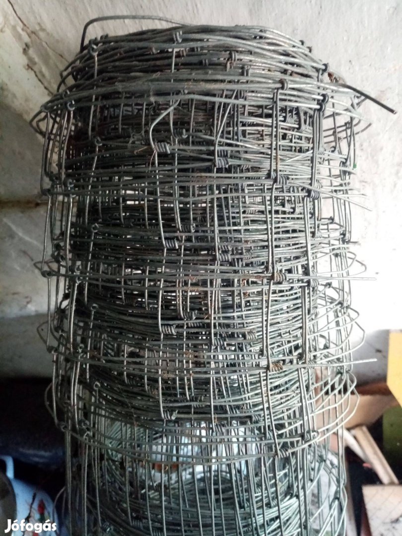 Szúrósdrót, agritex 150 cm magas horg. drótháló, feszítődrót együtt