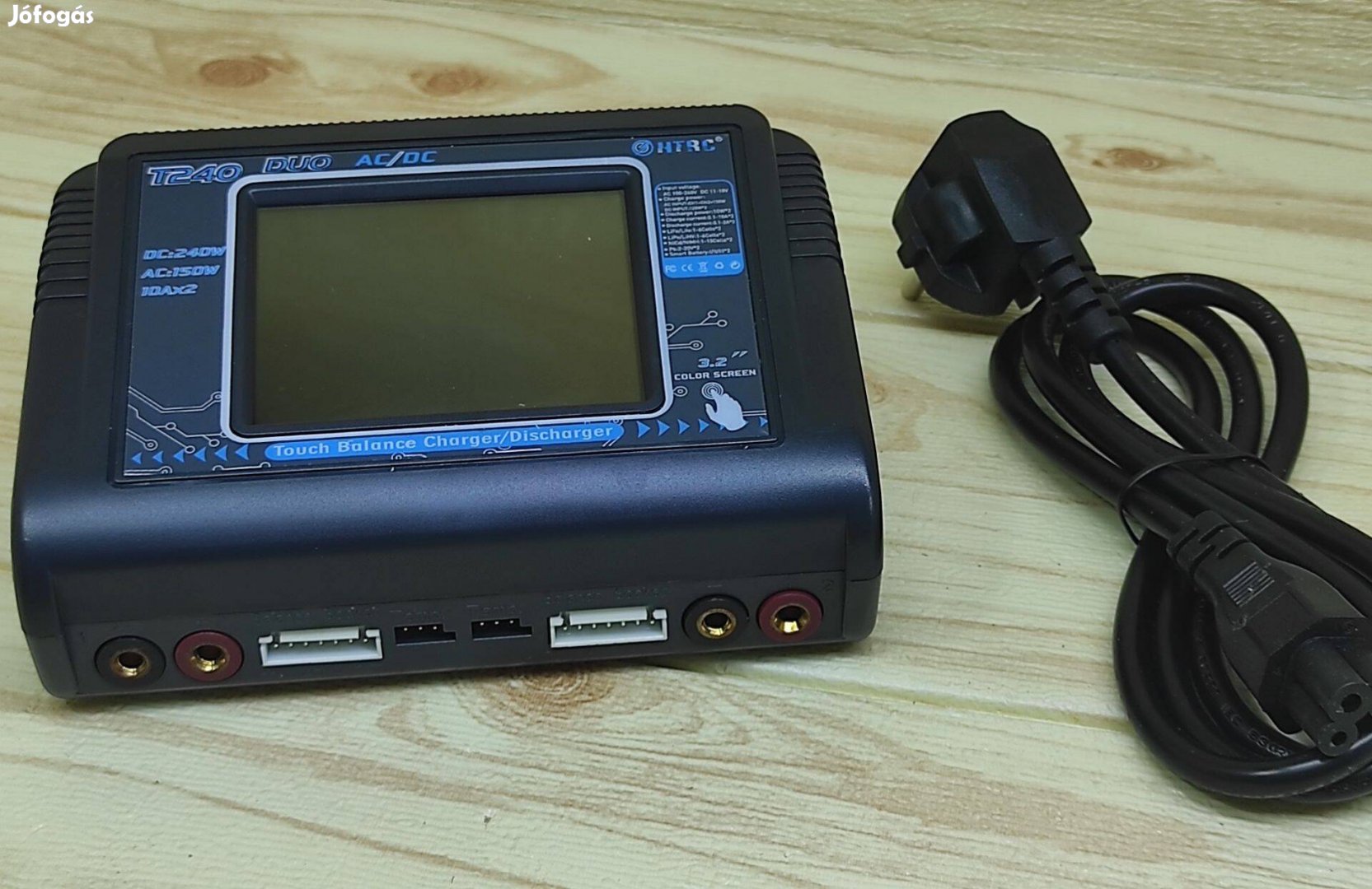 T240 AC 150W DC 240W 10A Érintőképernyős kétcsatornás RC