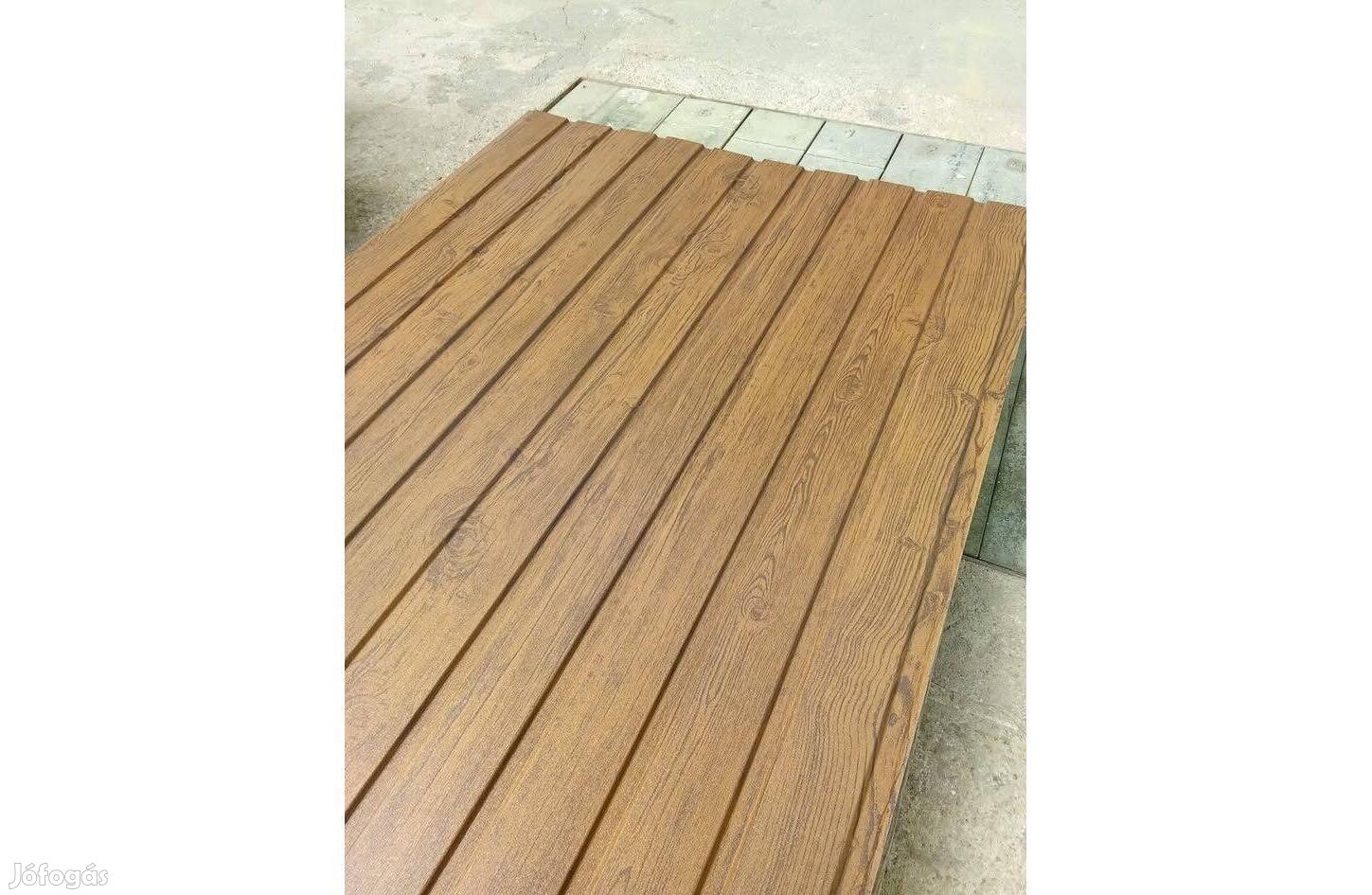 T8 Kerítéslemez 0,4 mm Fa mintás 200x120 cm Pest megyében