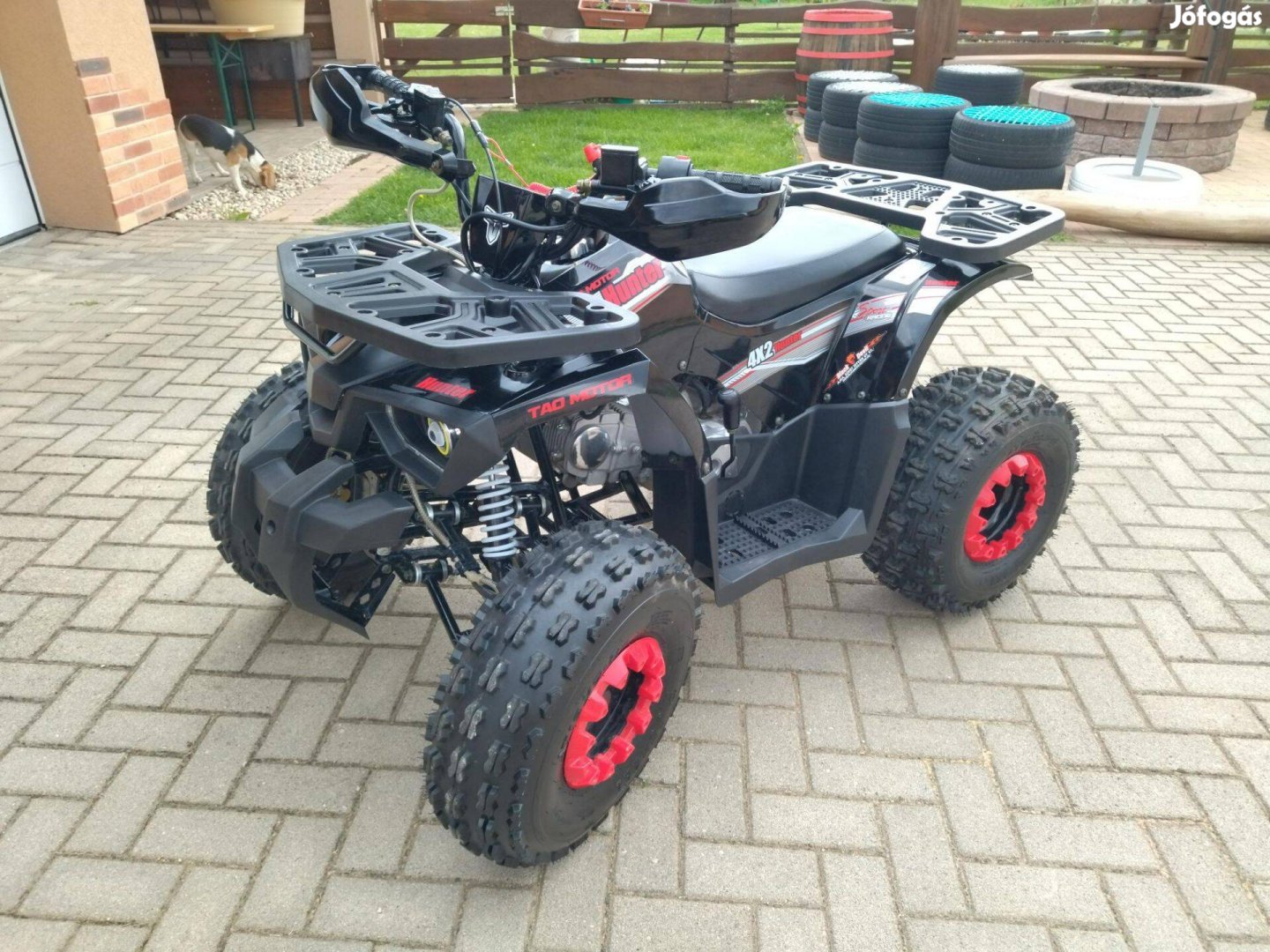 TAO Hunter Quad 125ccm fekete, 110km-el eladó. Nagy testű gyerek quad