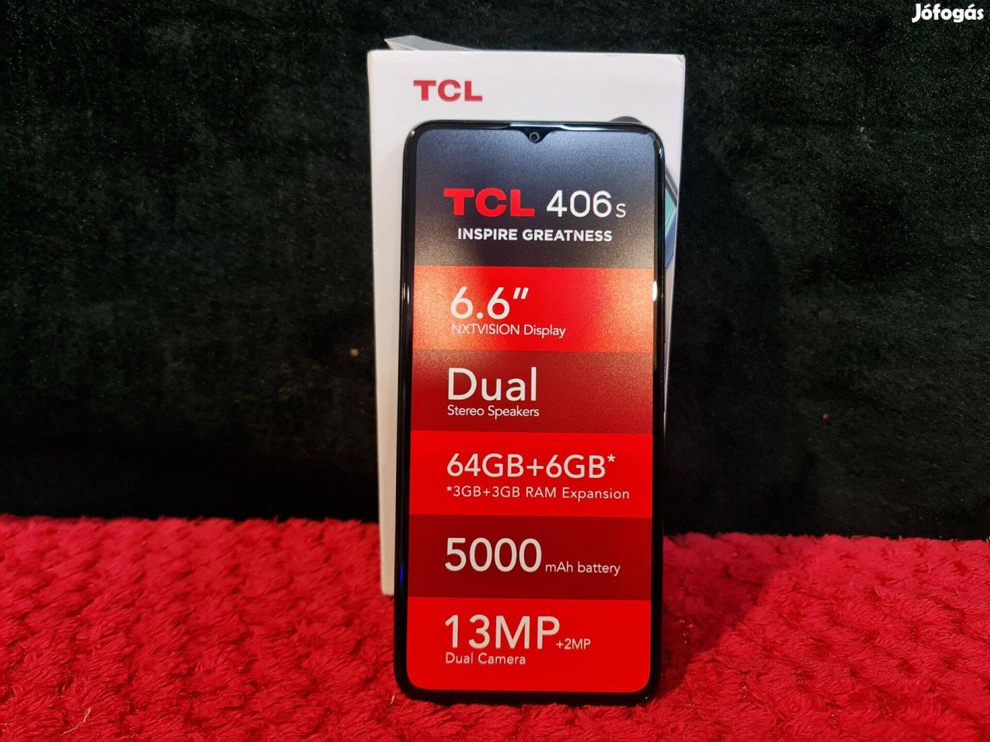 TCL 406s 64GB 6GB RAM Dual Mobiltelefon,újszerű állapotban,3hónap gara