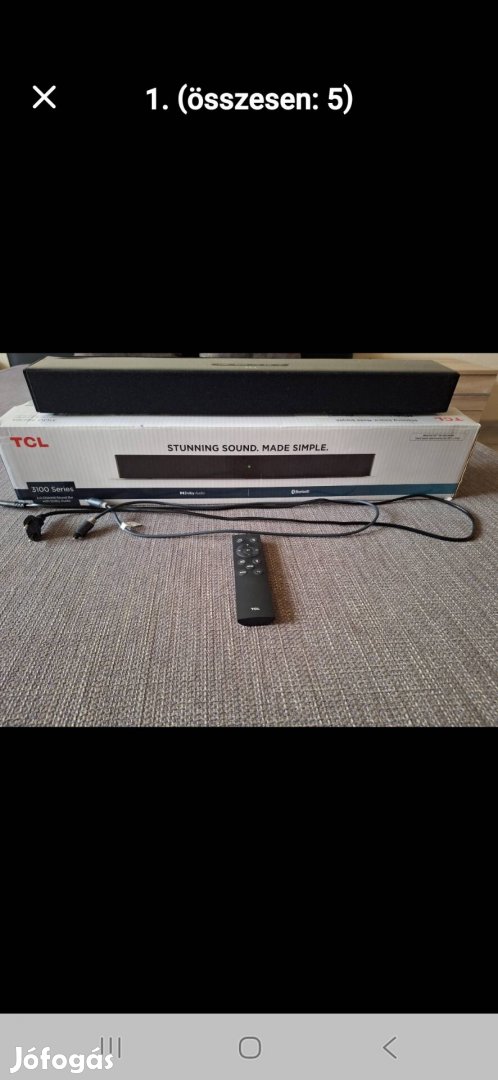 TCL Dolby Audio Sound Bar 80W újszerű állapotban eladó!