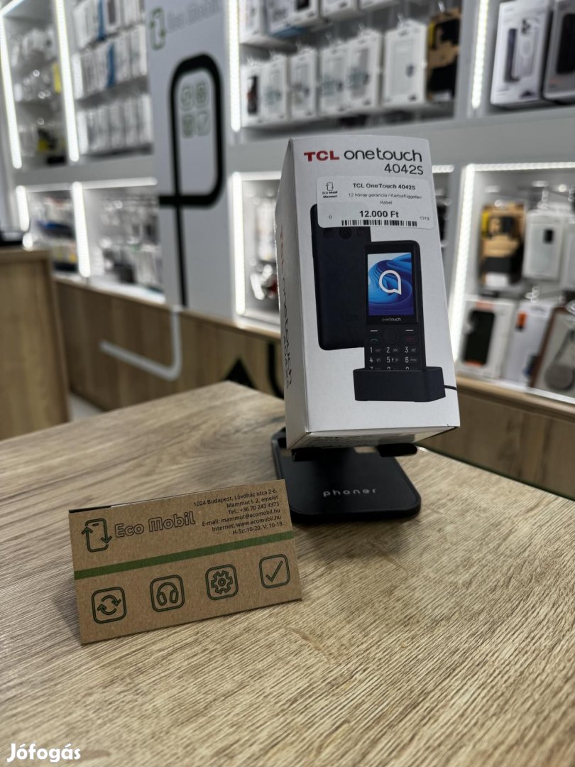 TCL Onetouch 4042s Kártyafüggetlen, 12 hó garancia