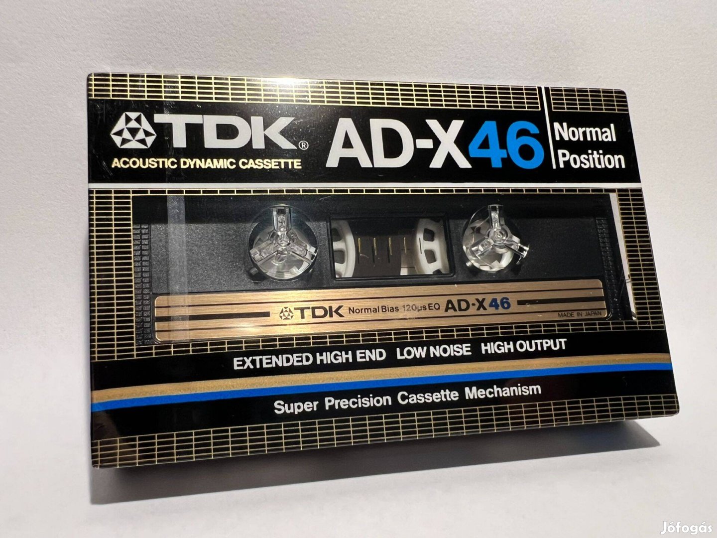 TDK Ad-X 46 magnó kazetta, 1982, új - repedt tok, Japán piacos