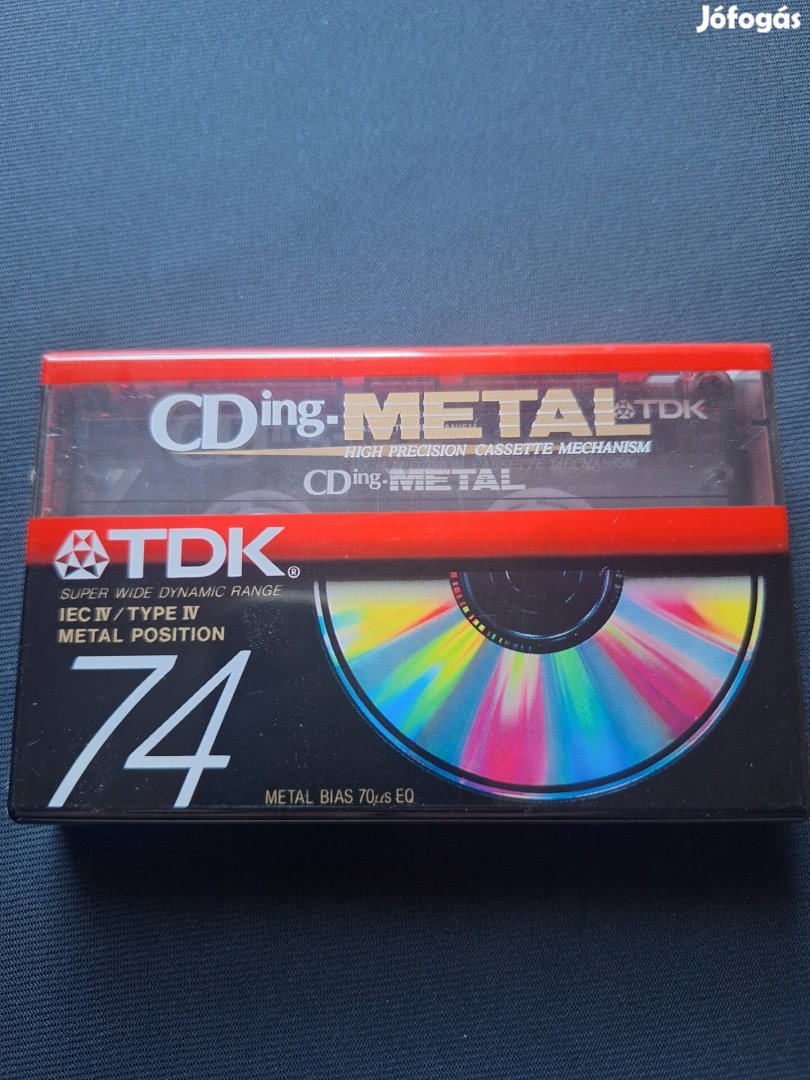 TDK Cding 74 Metal bontatlan kazetta 