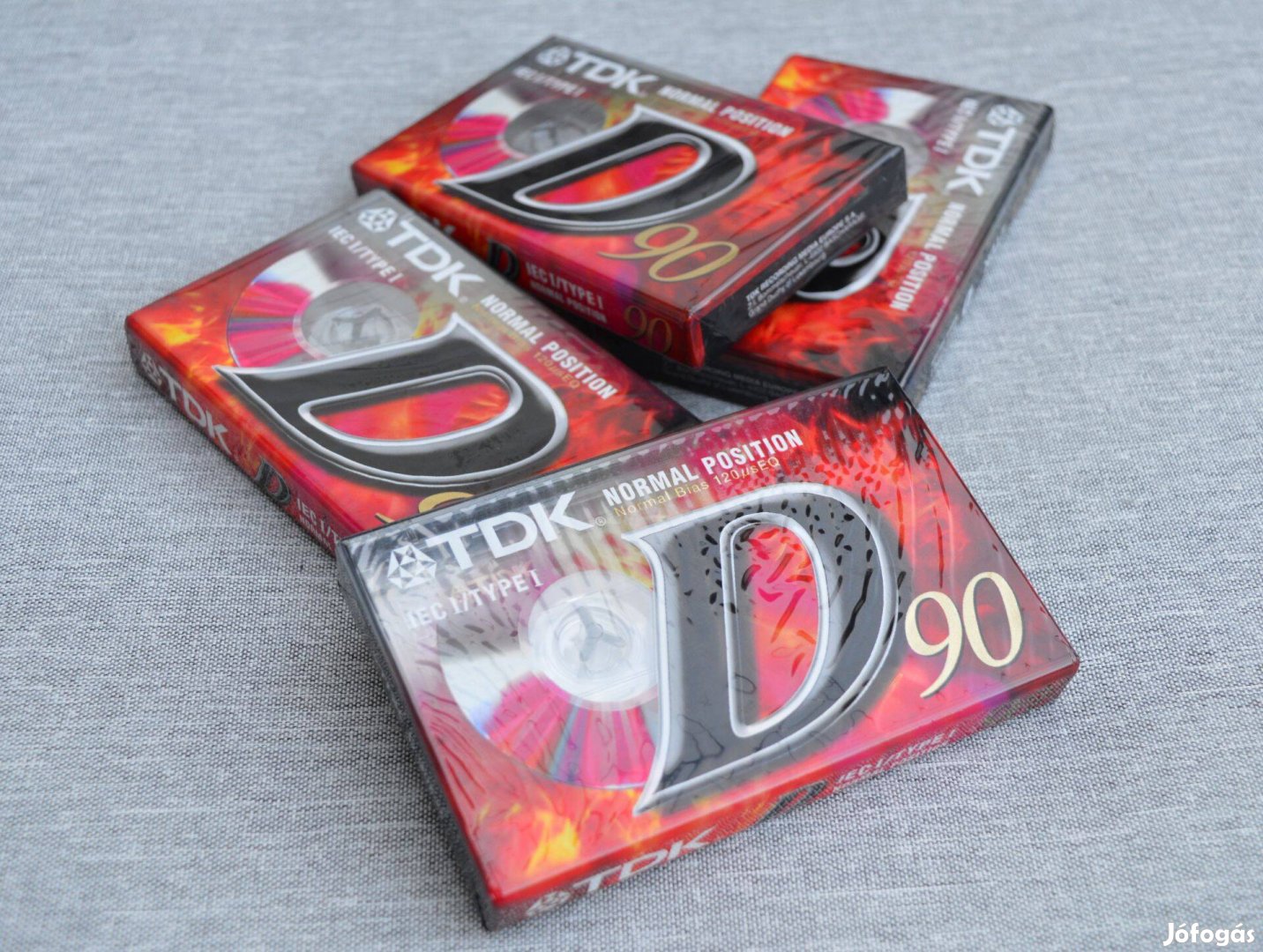 TDK D90 magnókazetta, 4 db bontatlan csomagolásban