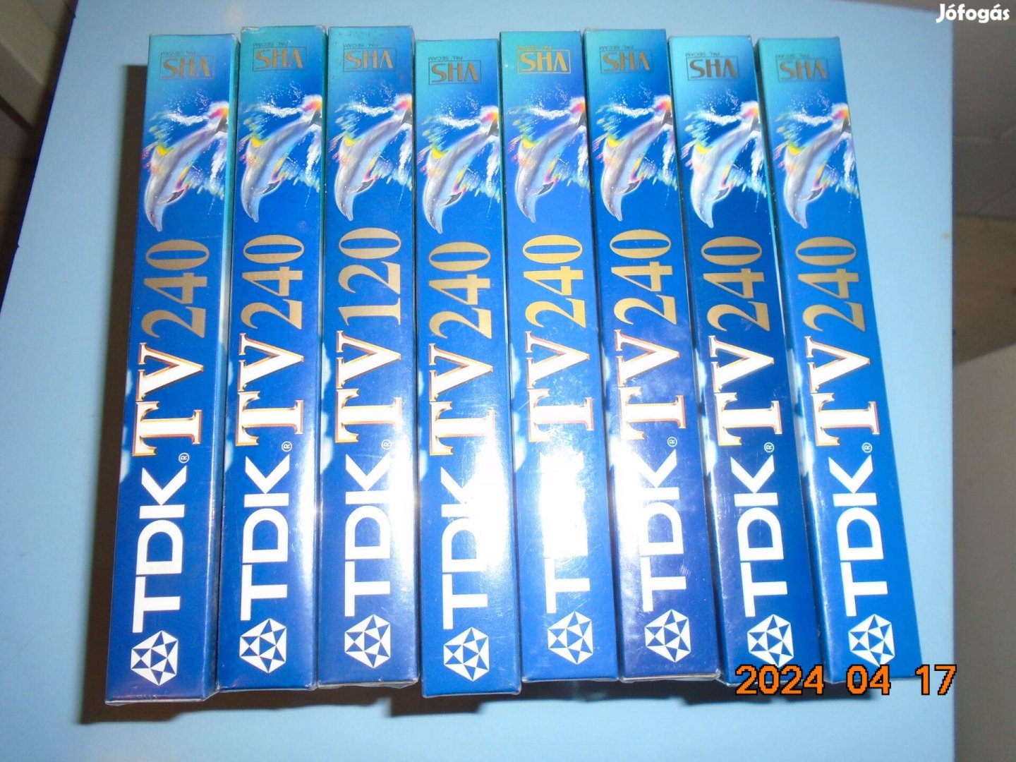 TDK TV VHS kazetta bontatlan 8 db. egyben