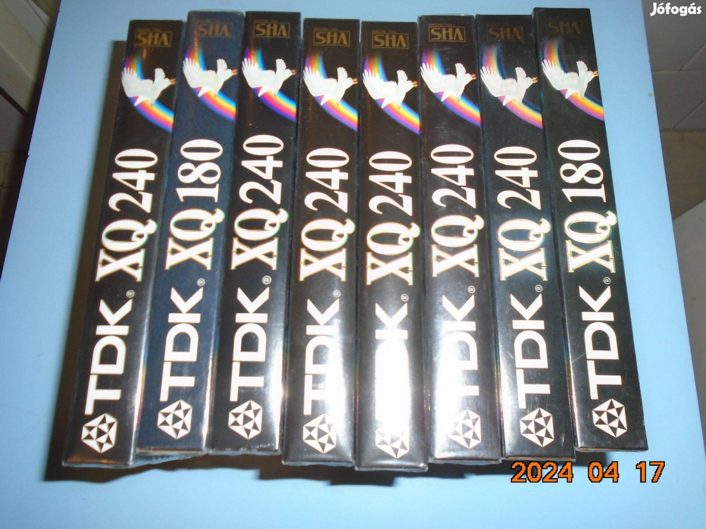 TDK Xq VHS kazetta bontatlan új 8 db. egyben