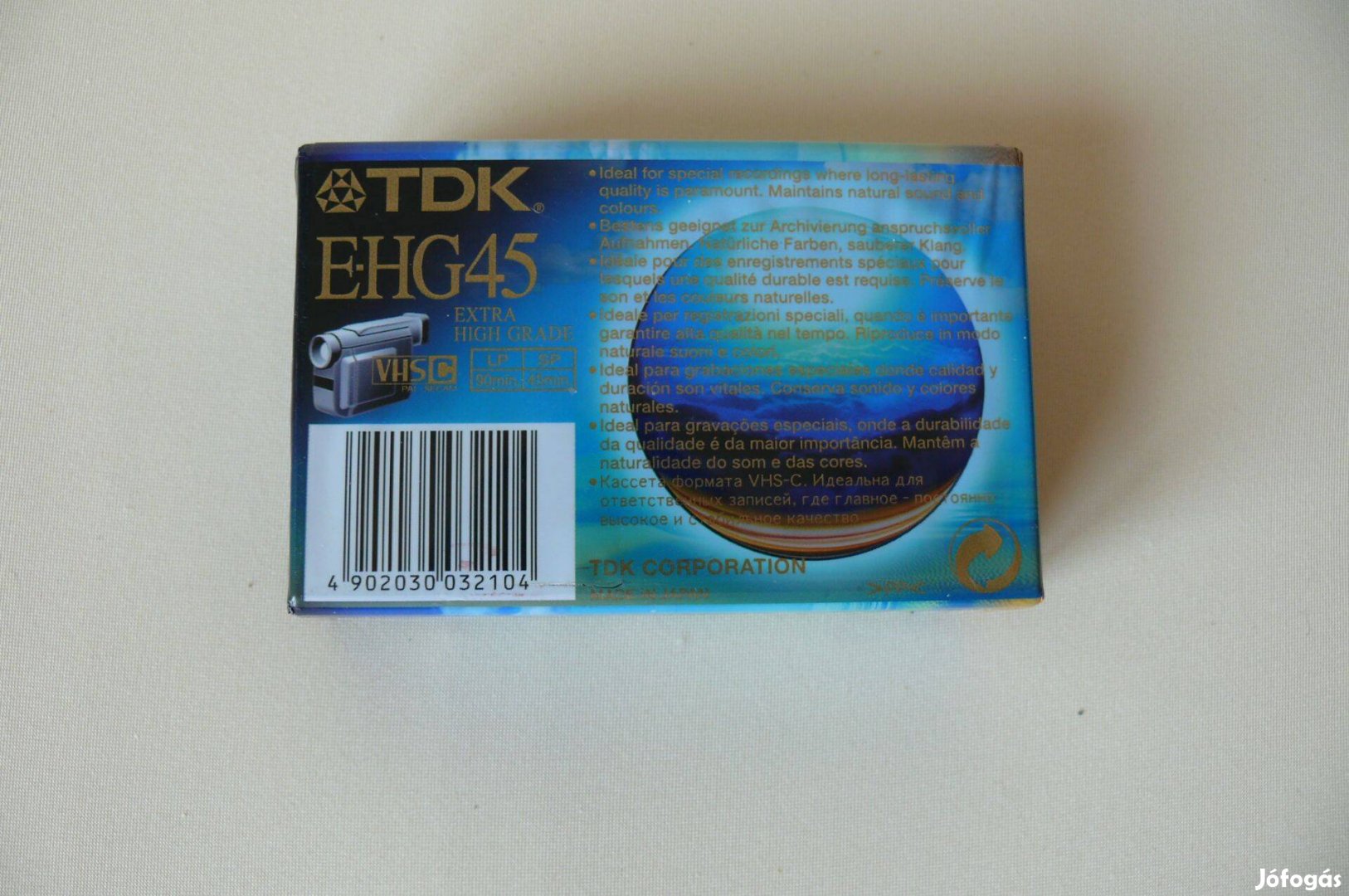 TDK, Ehg "VHS C" új orig kazetta