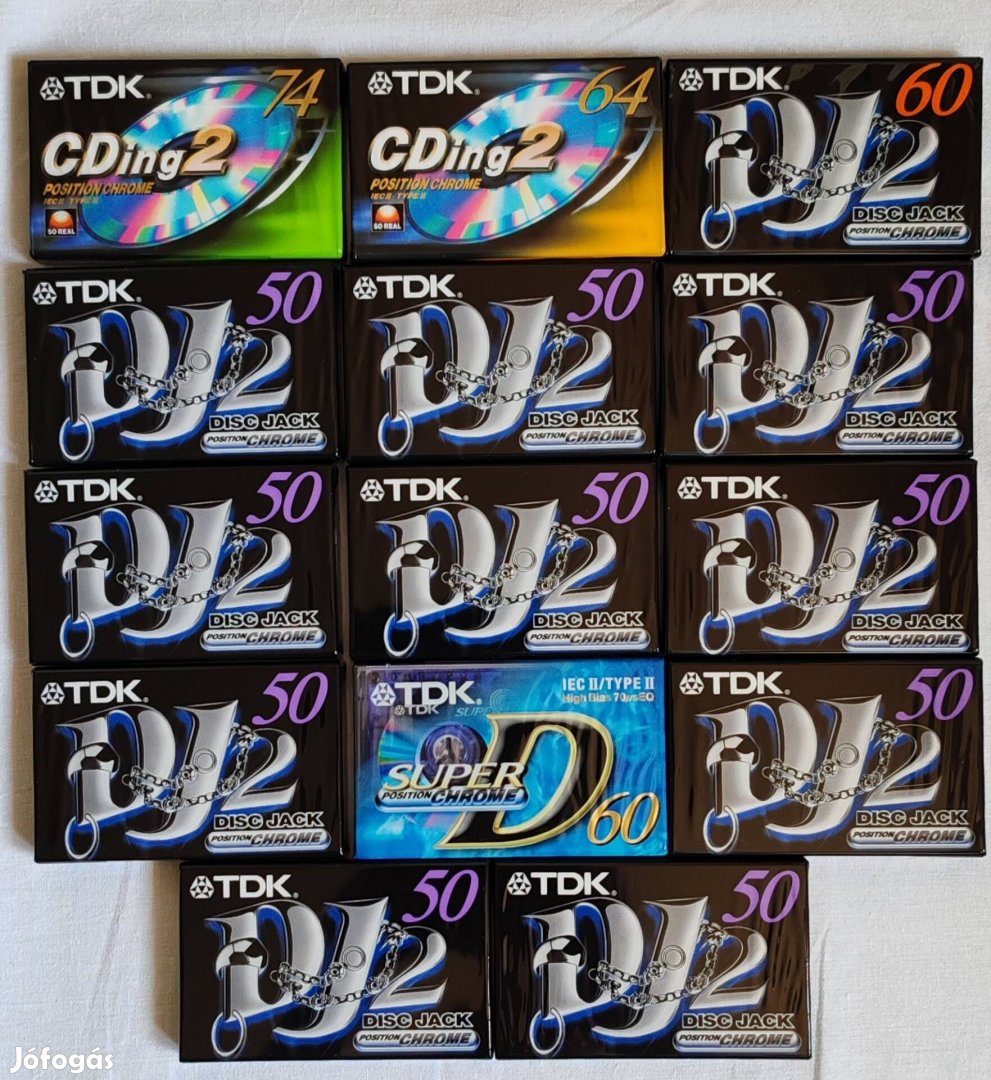 TDK deck audió chromos kazetta 14 db eladó