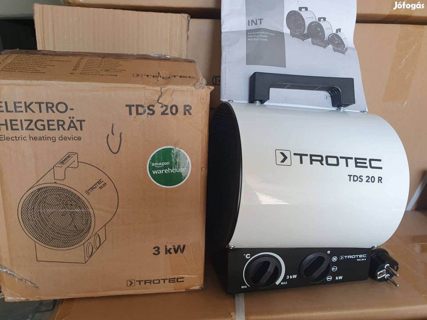 TDS 20 R kerek formájú, elektromos hőlégfúvó - 3kW