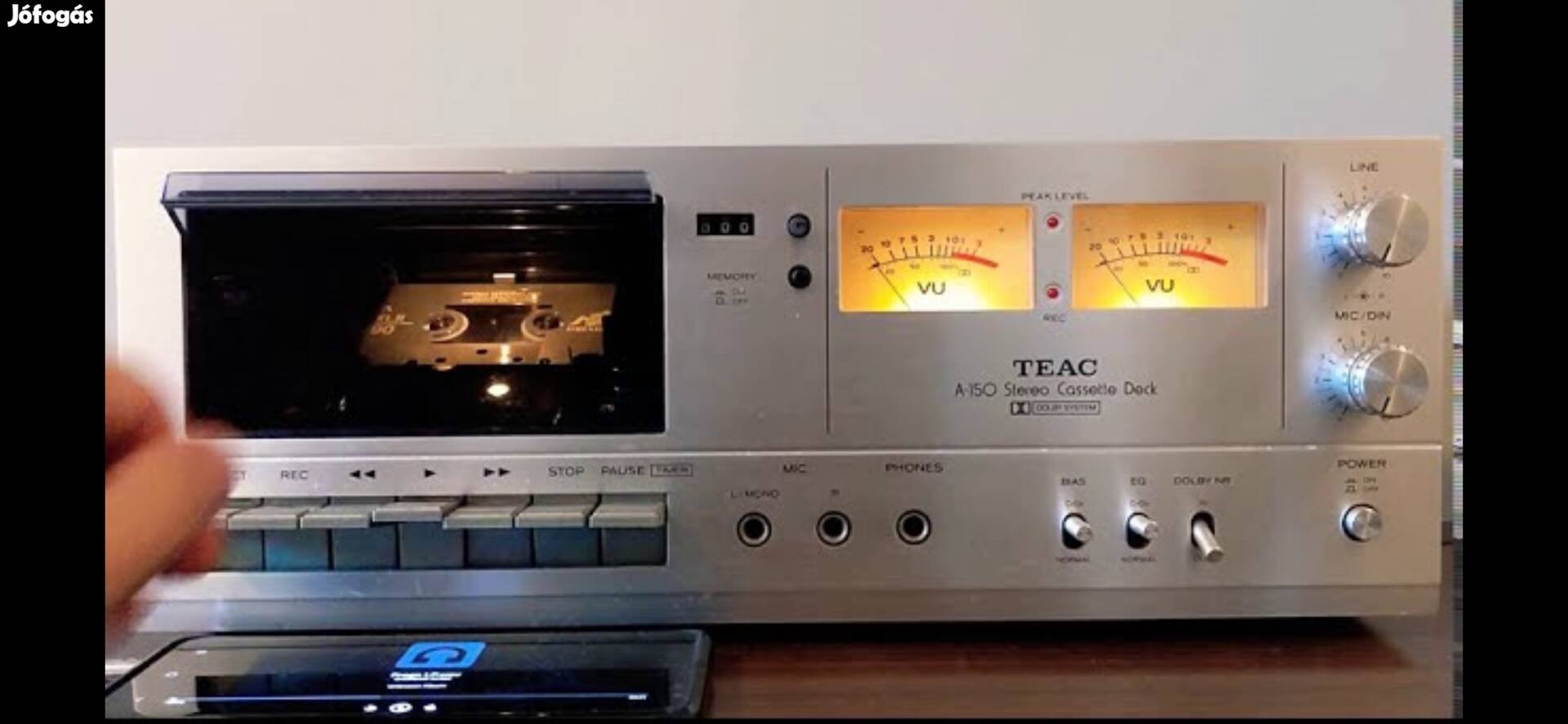 TEAC A150 2 Fejes 1976 Igen újszerű állapotú Magno Deck 
