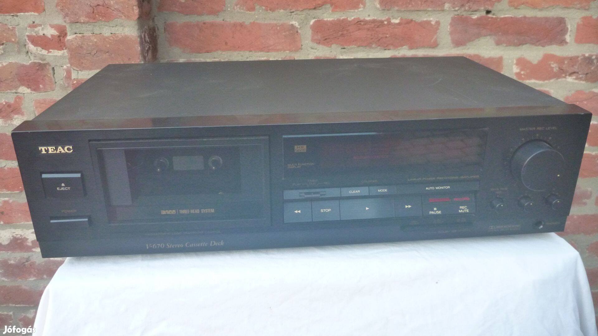 TEAC V-673 3 fejes deck