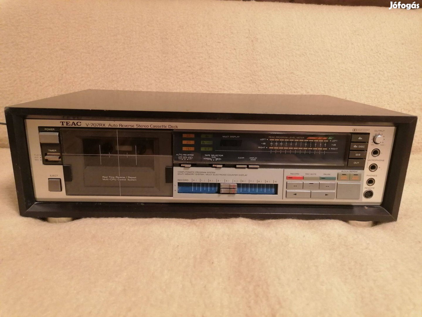 TEAC V-707RX Auto Reverse STEREO Casette Deck