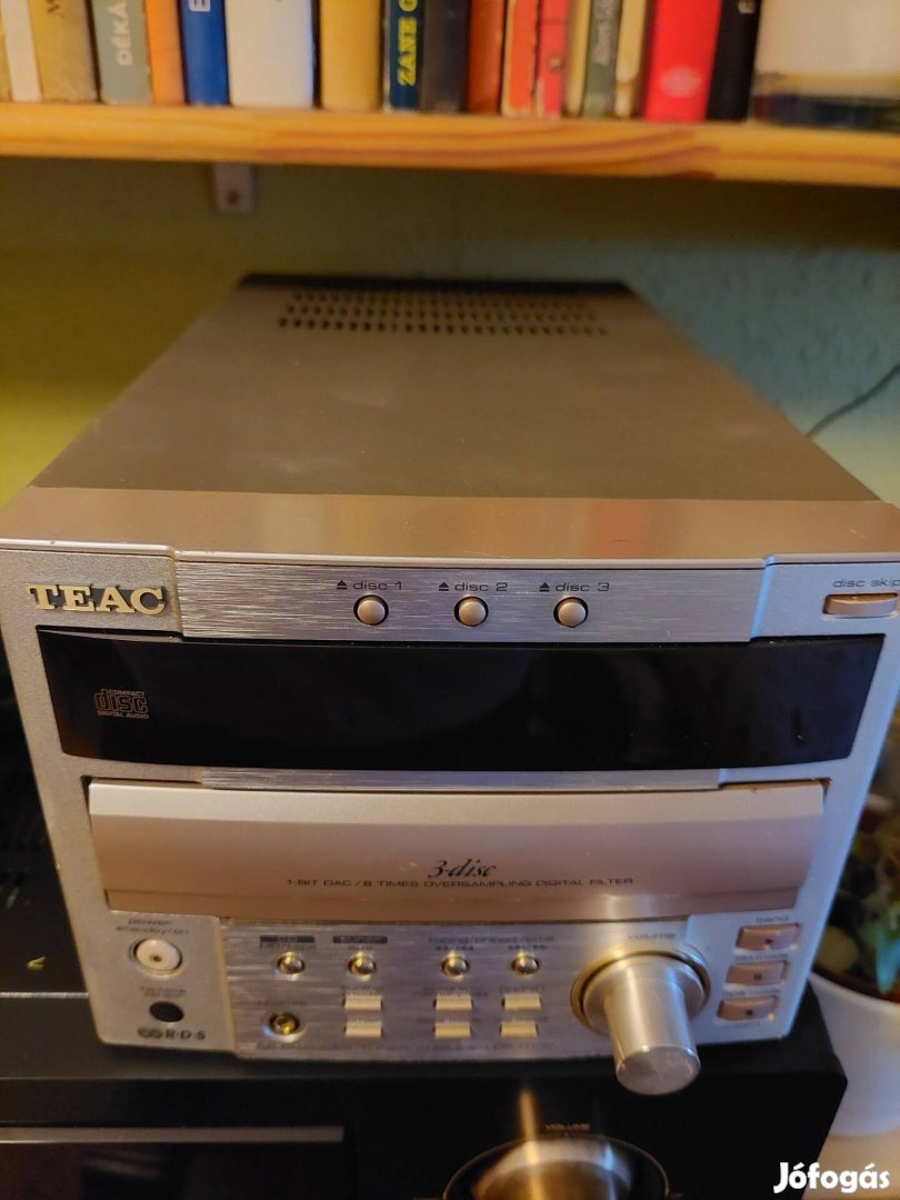 TEAC japán mini hifi, stereo, kishibás