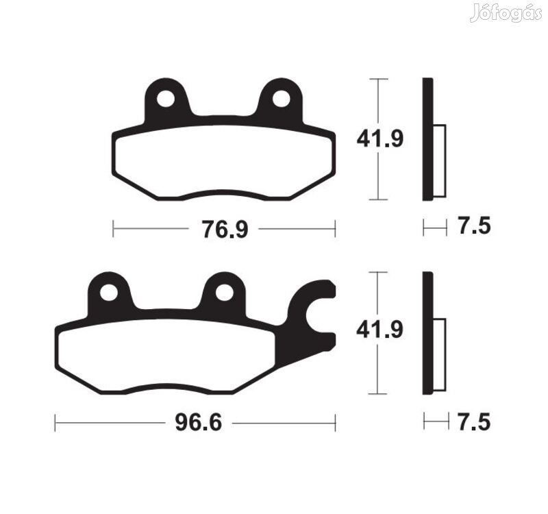 TECNIUM Fémszinterelt Fékbetétek - MF455