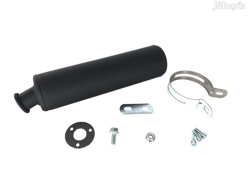 TECNIUM Kipufogó Acél Fekete Derbi/Gilera/Aprilia