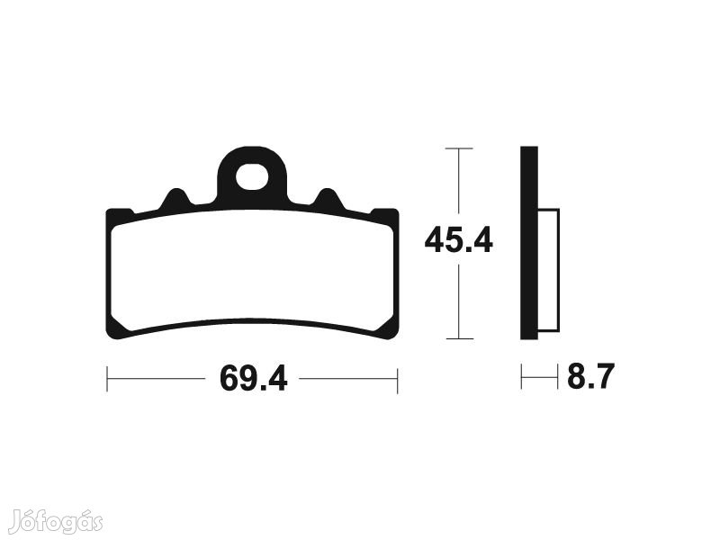 TECNIUM Maxi Robogó Szintermetál Fékbetétek - MSS377