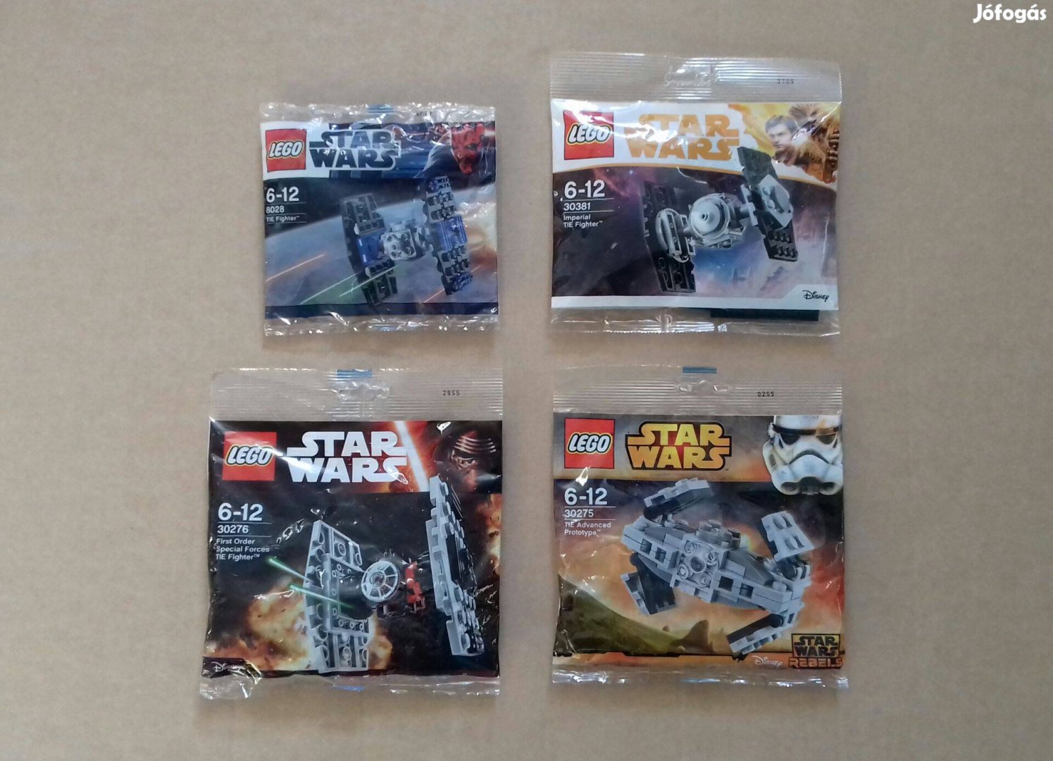 TIE vadászok: Star Wars LEGO 8028 30275 Prototípus 30276 30381 Foxárba