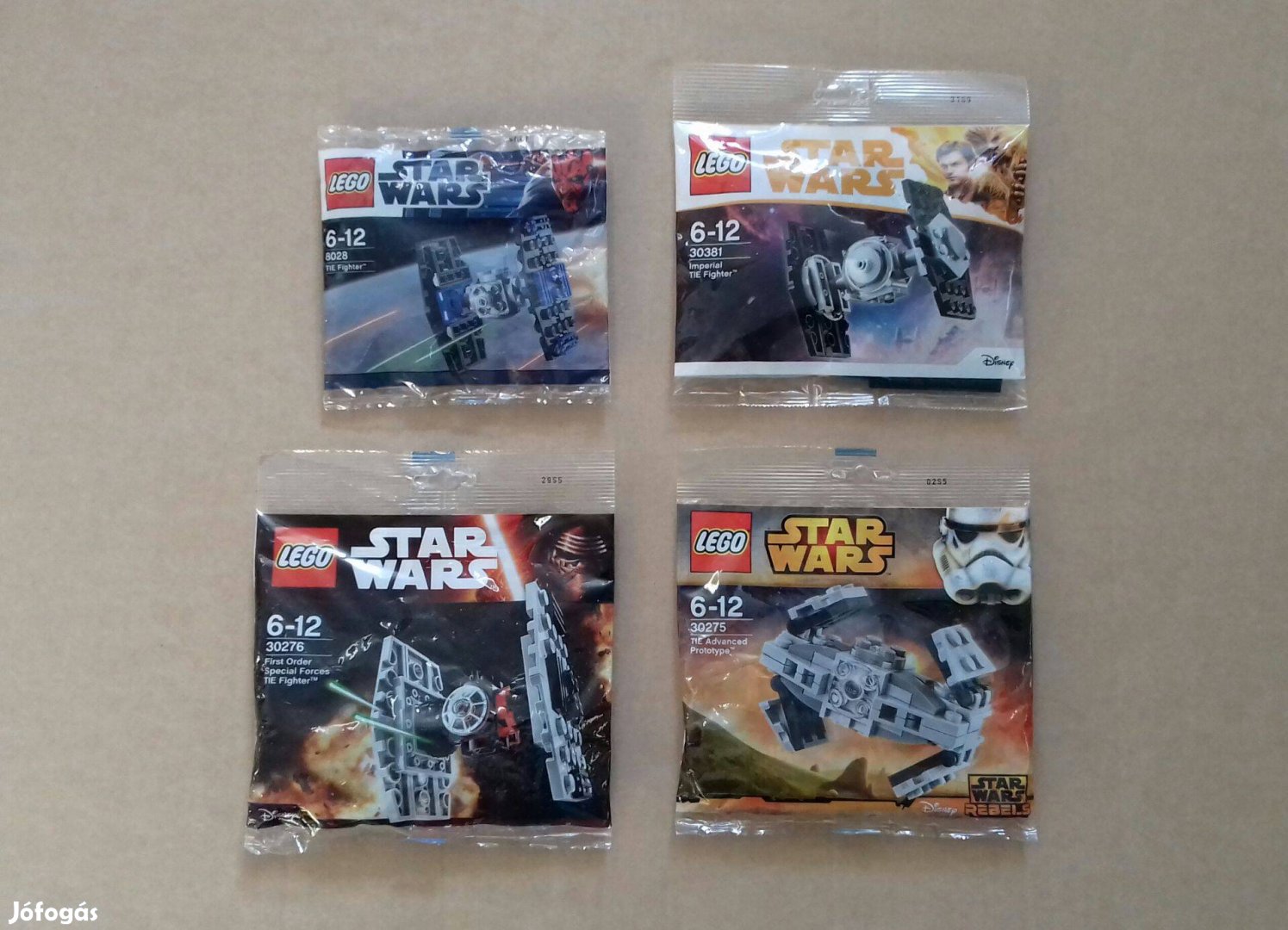 TIE vadászok: Star Wars LEGO 8028 30275 Prototípus 30276 30381 Foxárba