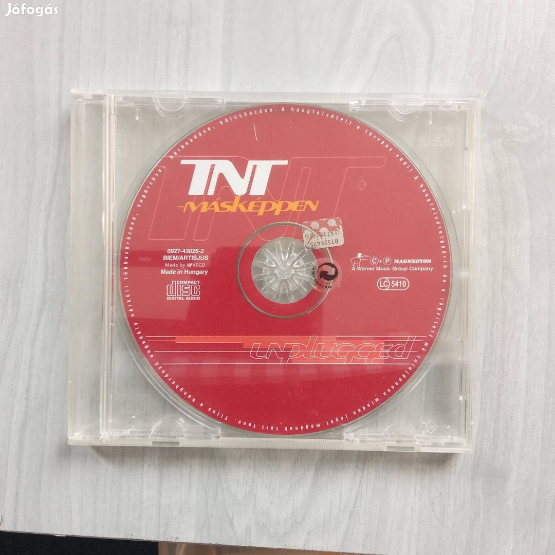 TNT Másképpen - Unplugged 2001 cd borító nélküli