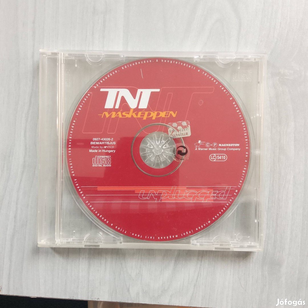 TNT Másképpen - Unplugged 2001 cd borító nélküli karcos de lejátszha