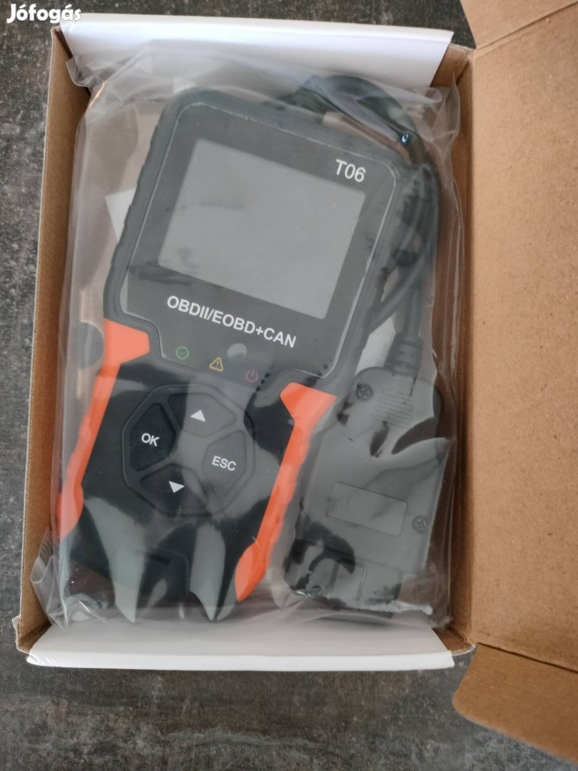 TO6 OBD2 autódiagnosztika hibakód olvasó és törlő szkenner új 