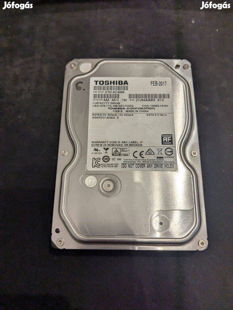 TOSHIBA DT01ACA050 HDD merevlemez SATA 100/100 500 GB 3,5"