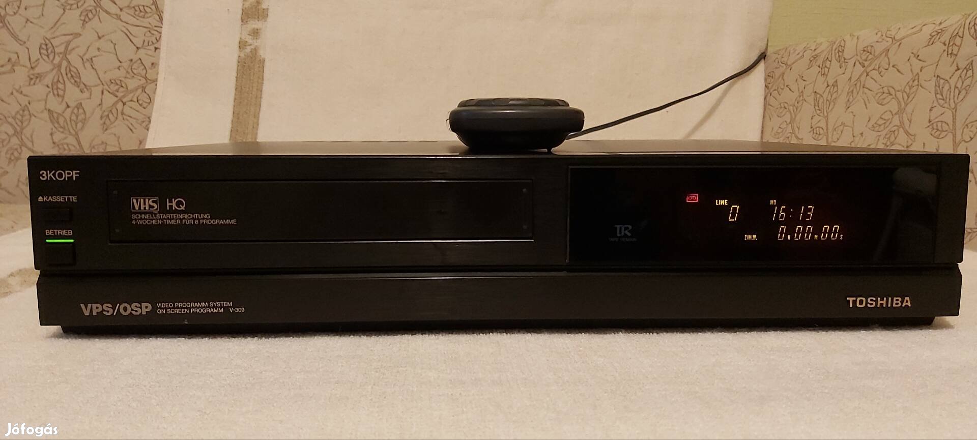 TOSHIBA NR V 309G vhs videó recorder 