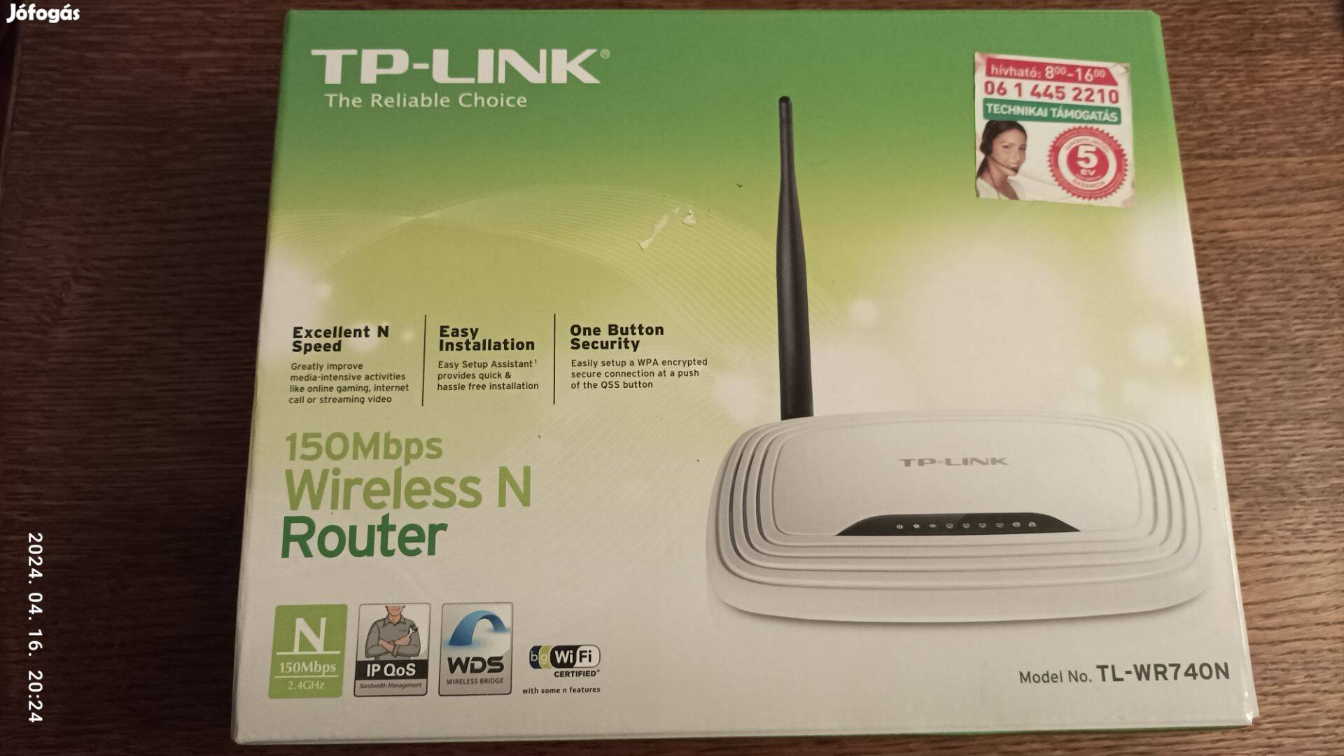 TP Link 150 Mbps vezeték nélküli router