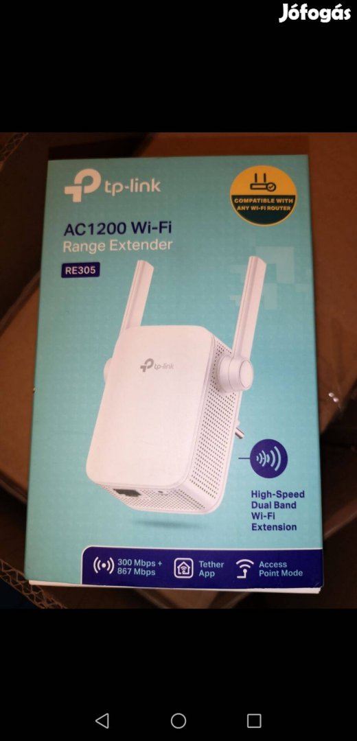 TP-Link AC1200 WiFi jelerősítő/hatótávnövelő