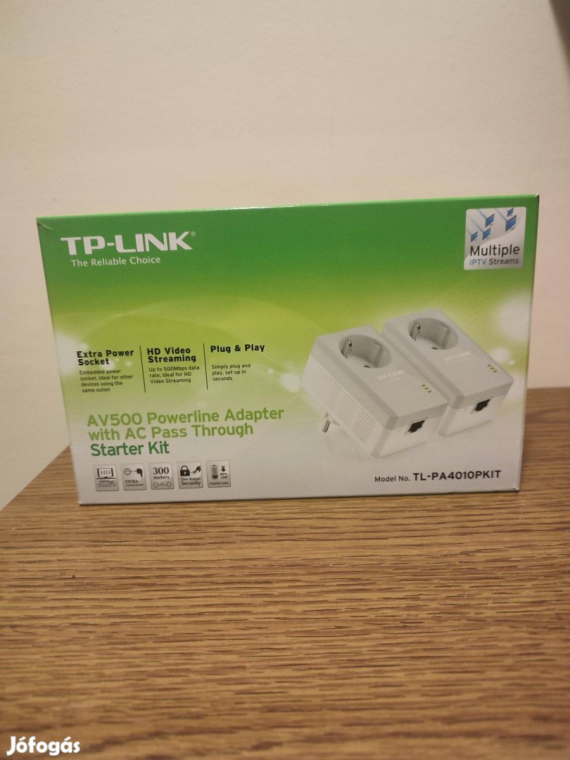 TP-Link AV500 Poweline Adapter with AC Pass Through (TL-PA4010Pkit)