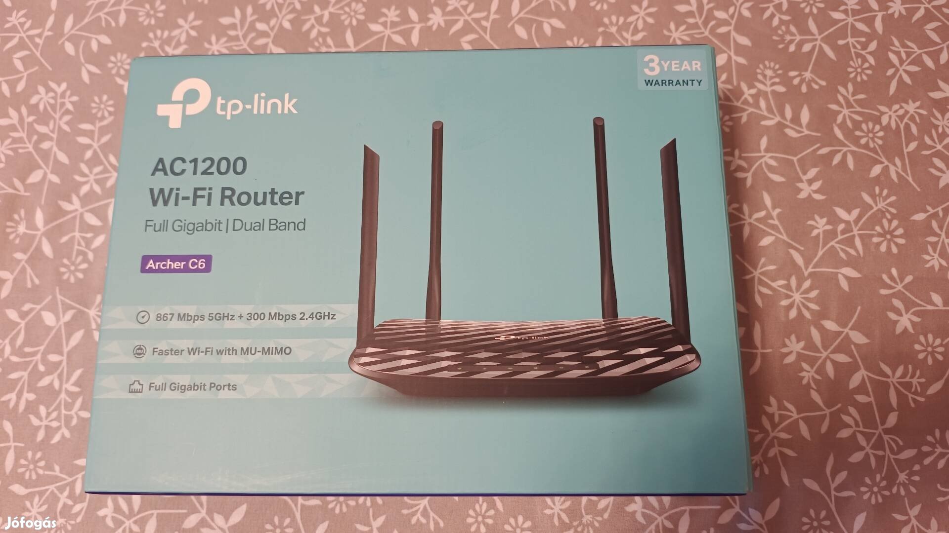 TP-Link Archer C6 router Ethernet kétsávos 2,4 GHz/5 GHz