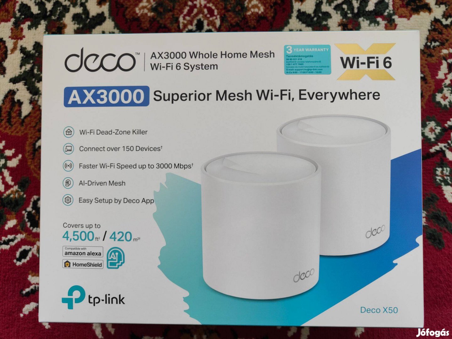 TP-Link Deco X50 AX3000 Mesh Router 2 darab