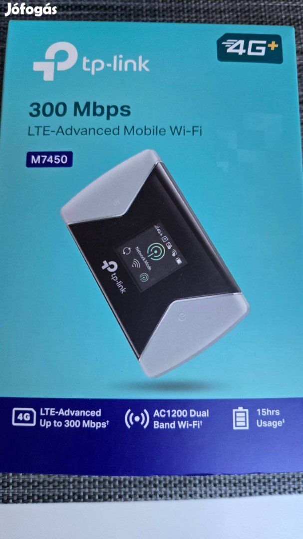 TP-Link M7450 4G LTE WiFi Router Sim kártya foglalattal + garancia