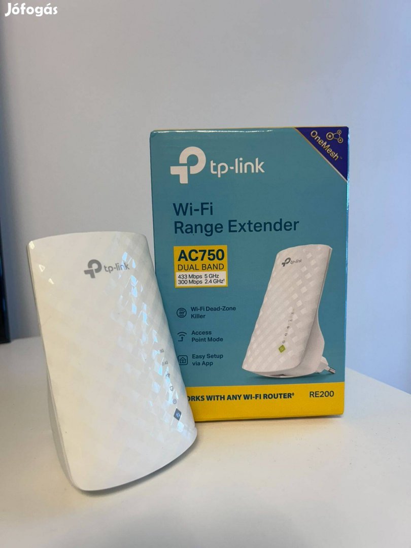 TP-Link RE200 AC750 Dual Band vezeték nélküli jelerősítő
