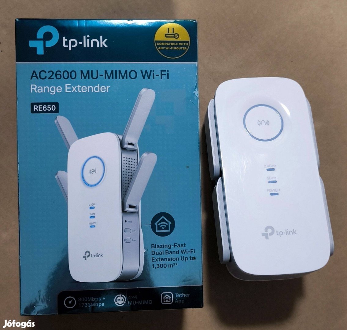 TP-Link RE650 wifi erősítő, hatótáv növelő, AP