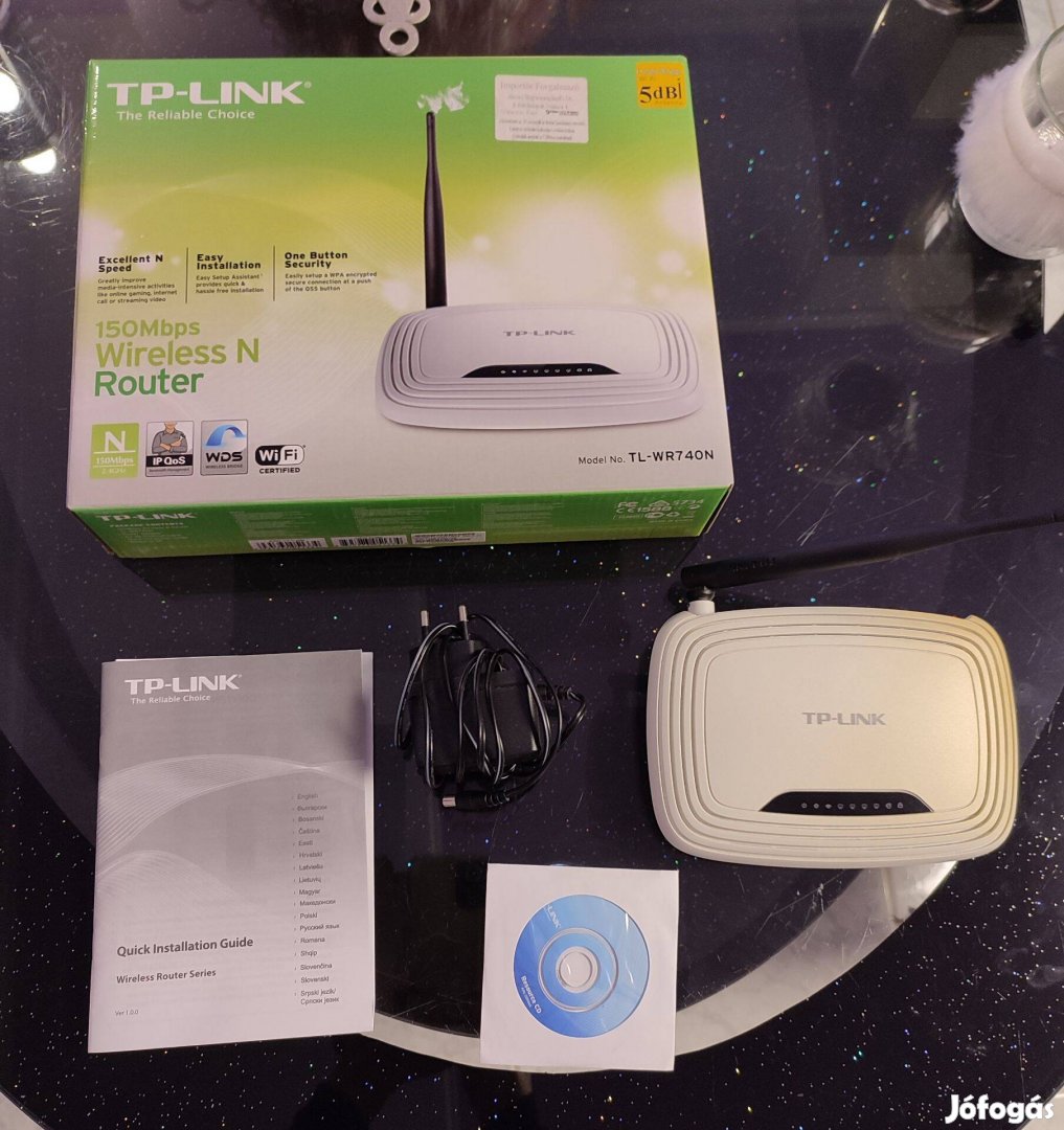 TP-Link Router dobozában