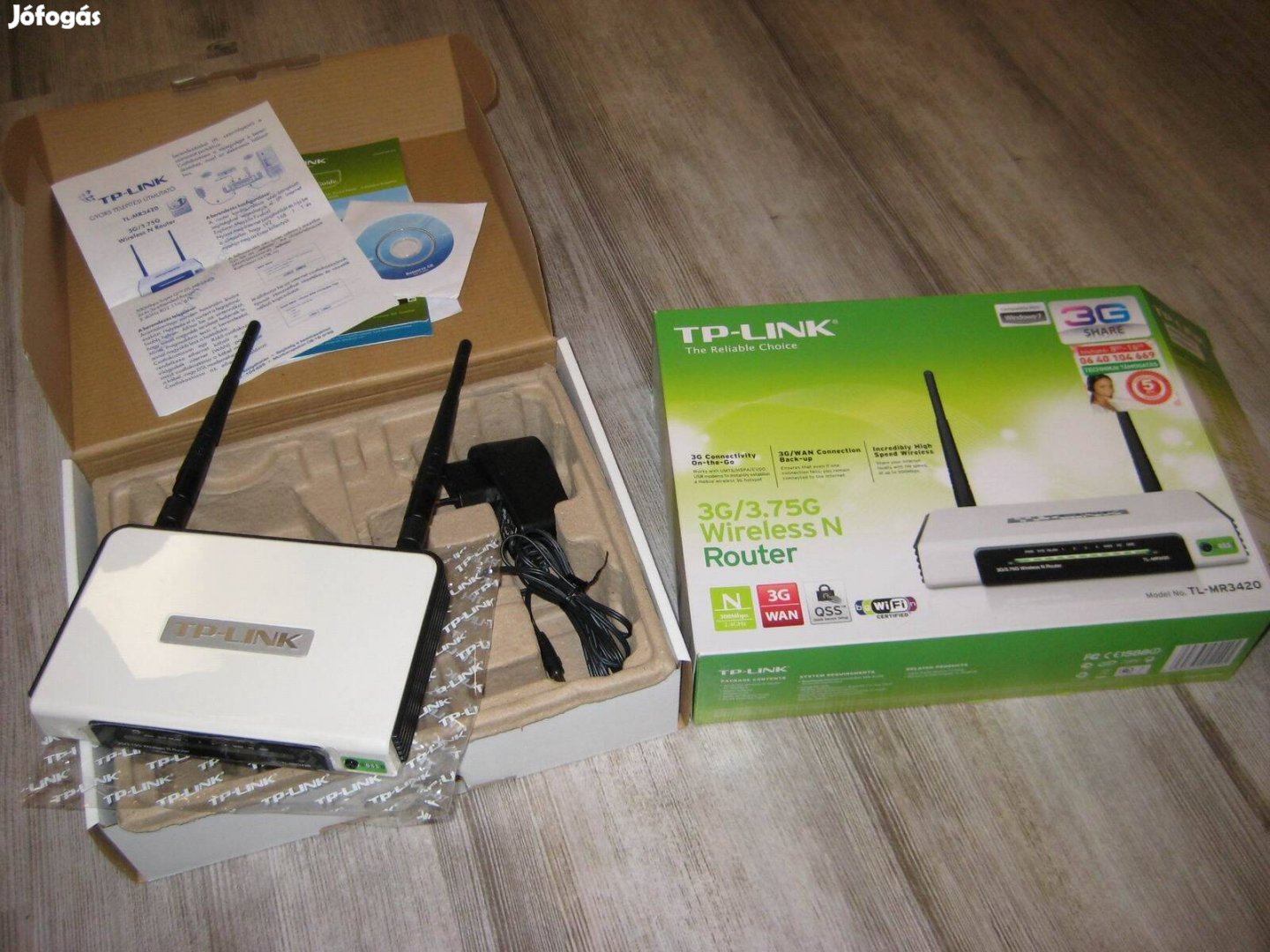 TP-Link TL-MR3420 300Mbps 3G/3,75G WiFi router újszerű, hibátlan